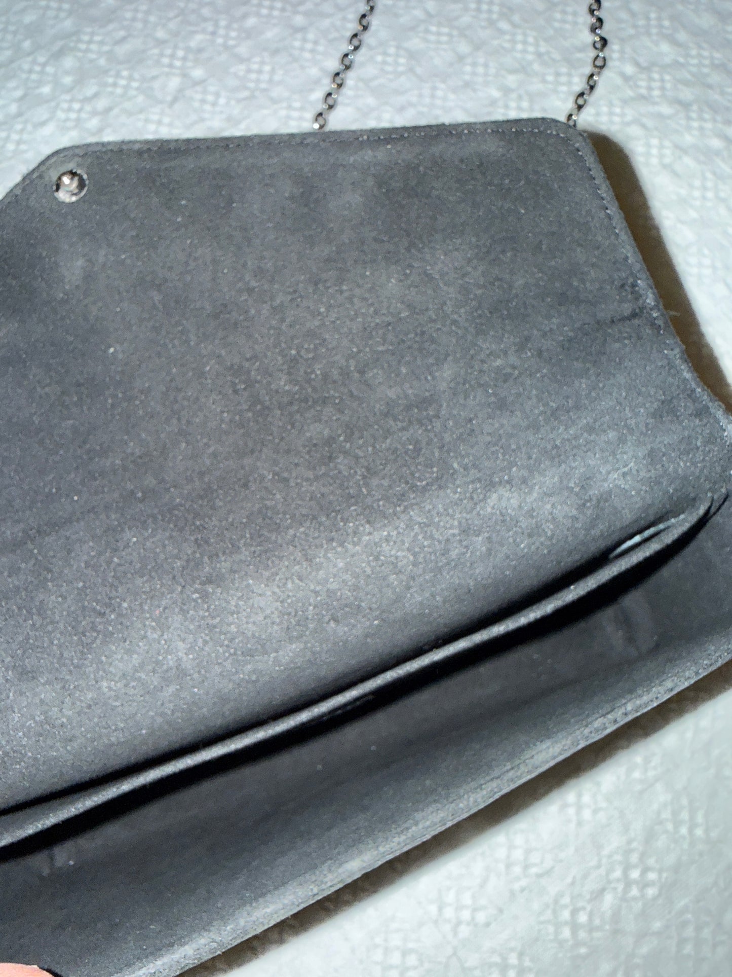 Louis Vuitton Pochette Félicie in black Epi leather with a silver-tone chain strap